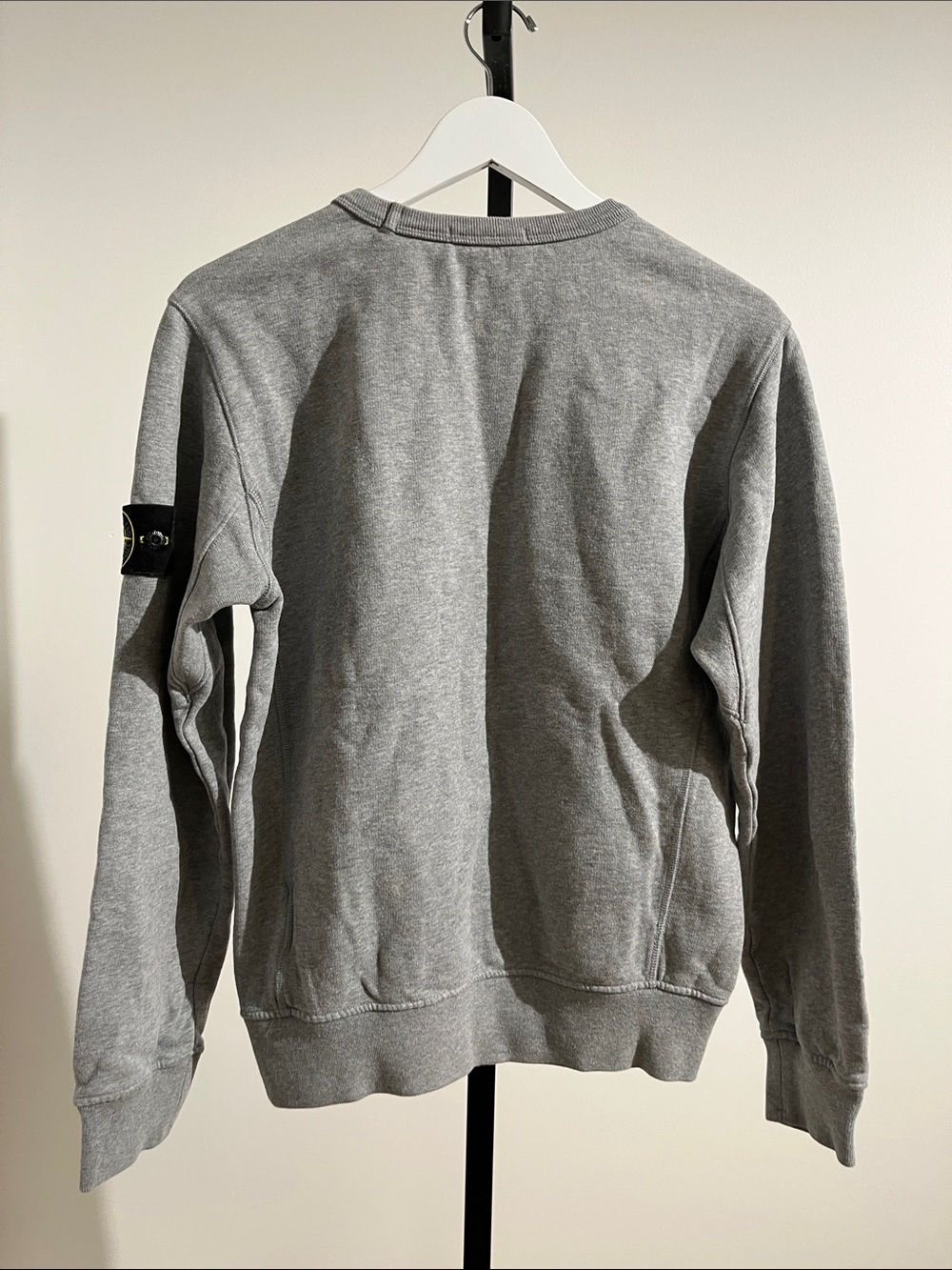 Stone Island Compass-badge Cotton Sweatshirt Grey Crewneck Size S - Picture 4 of 9